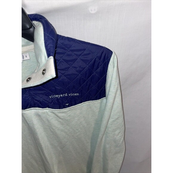 Vineyard Vines Women’s Pullover Sweat Shirt Size Small Mint Green Blue Golf - Picture 4 of 12
